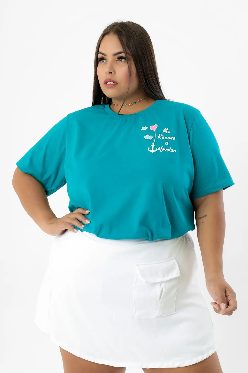 T-shirt Plus Size Brasil Verde